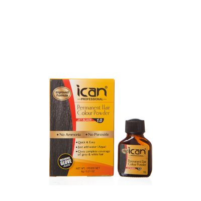 Permanent Hair Color Powder - Jet Black