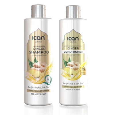 iCan London Hairloss Ginger Shampoo and Conditioner