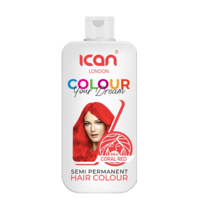 iCAN London Semi-Permanent Hair Colour – Coral Red