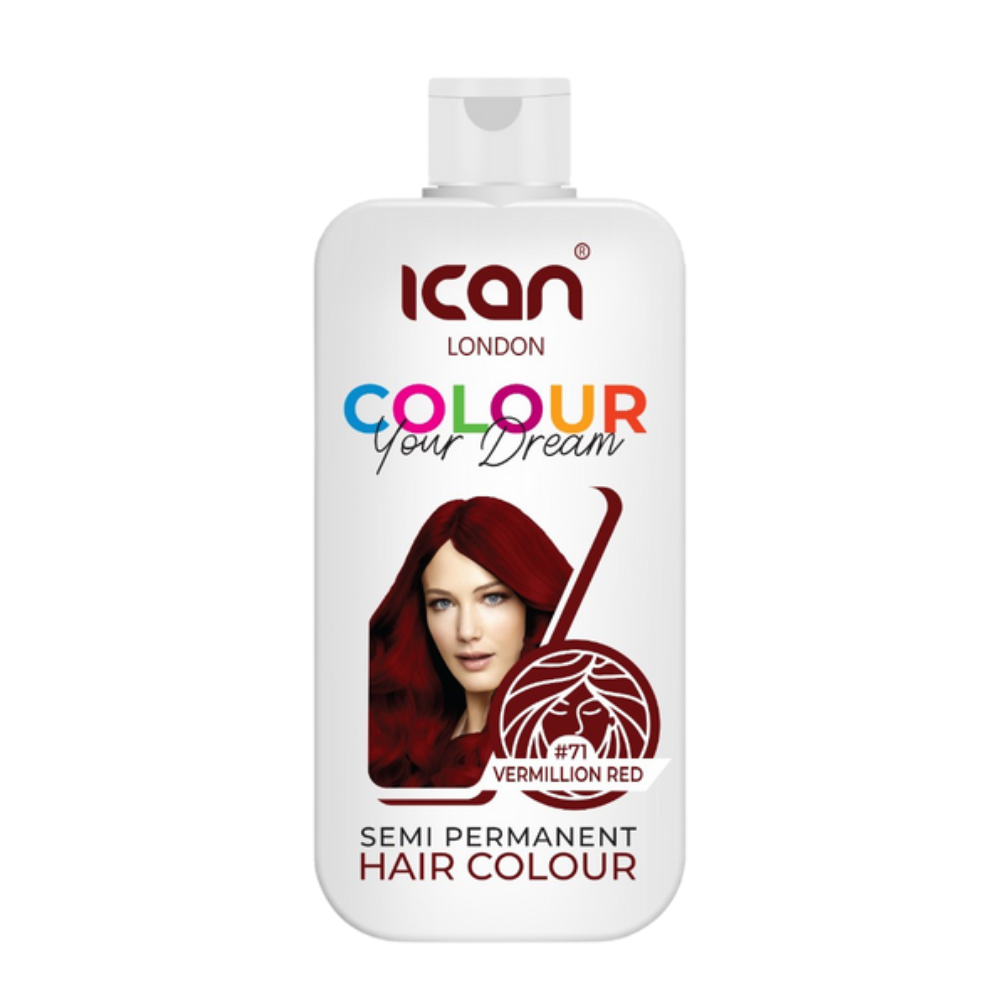 iCAN London Semi-Permanent Hair Colour – Vermillion Red