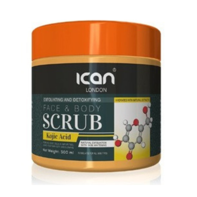 iCAN London Face & Body Scrub – Kojic Acid