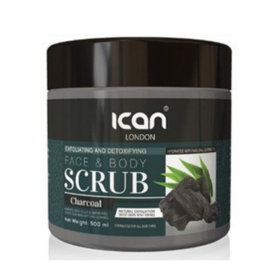 iCAN London Face & Body Scrub – Charcoal