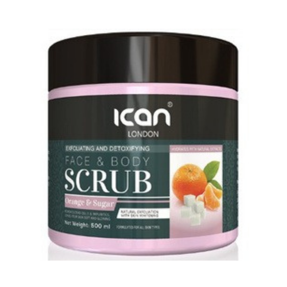iCAN London Face & Body Scrub – Orange & Sugar