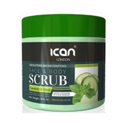 iCAN London Face & Body Scrub – Cucumber & Mint