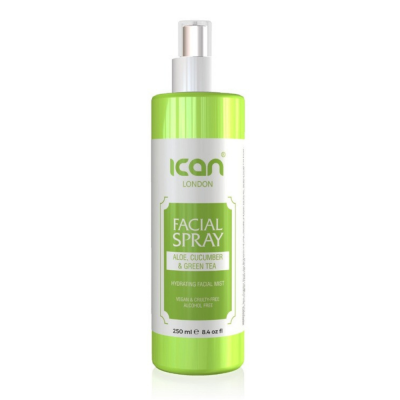 ican London Facial Spray – Aloe, Cucumber and Green Tea 250ml
