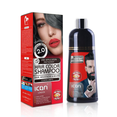 ican London Hair Color Shampoo – Natural Black  2.0